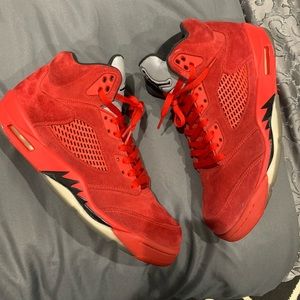 Jordan 5 Red Suede